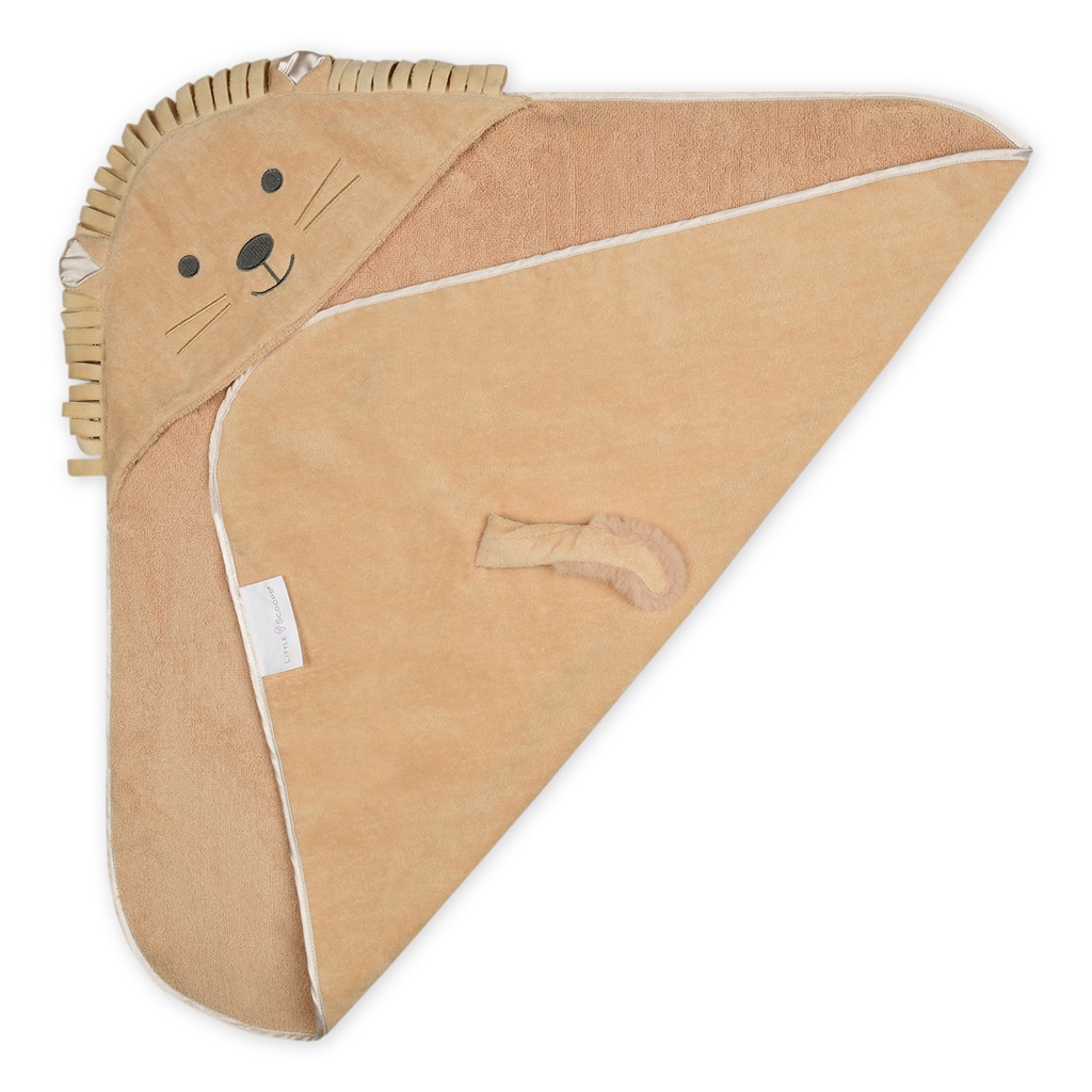 Cream Lion Hooded Towel - Woolworths main image 1